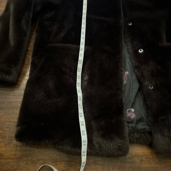 Luxurious Jason Wu Faux Fur Coat - Dark Brown - Picture 3 of 6